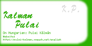 kalman pulai business card