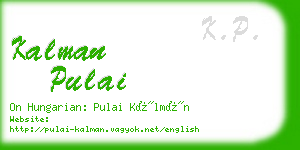 kalman pulai business card